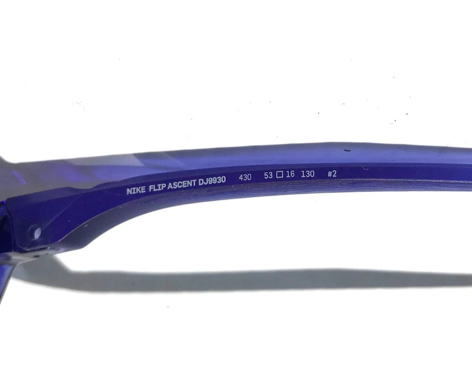 NIKE FLIP ASCENT Lapis Blue Frame Blue Lens Small Fit Sunglass DJ9930 430