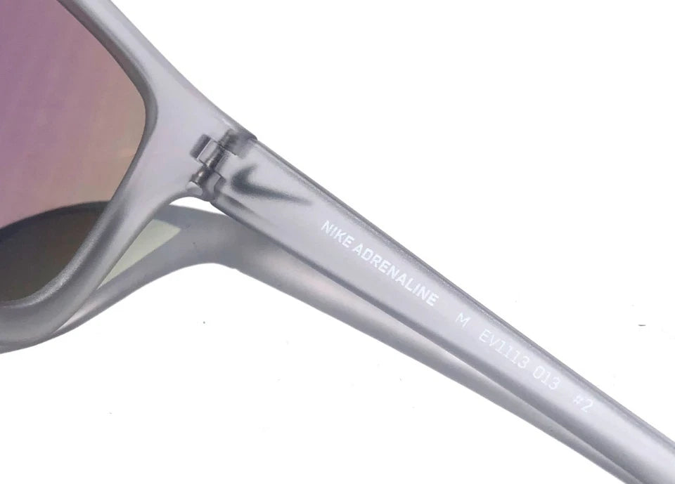 NIKE ADRENALINE Matte Wolf Grey Frame Green Lens Sunglass EV1113 013