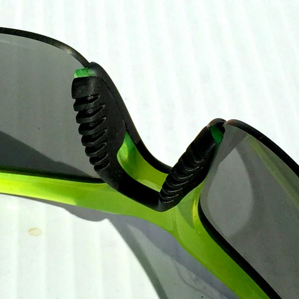 Nike DIVERGE Black Matte Wrap Yellow Gray Frame Silver Flash Lens Sunglass EV0325 007