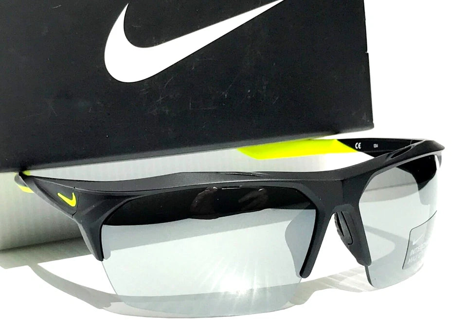 NIKE TERMINUS Matte Black Frame INTERCHANGEABLE Max Optic Silver Lens Sunglass EV1030 070