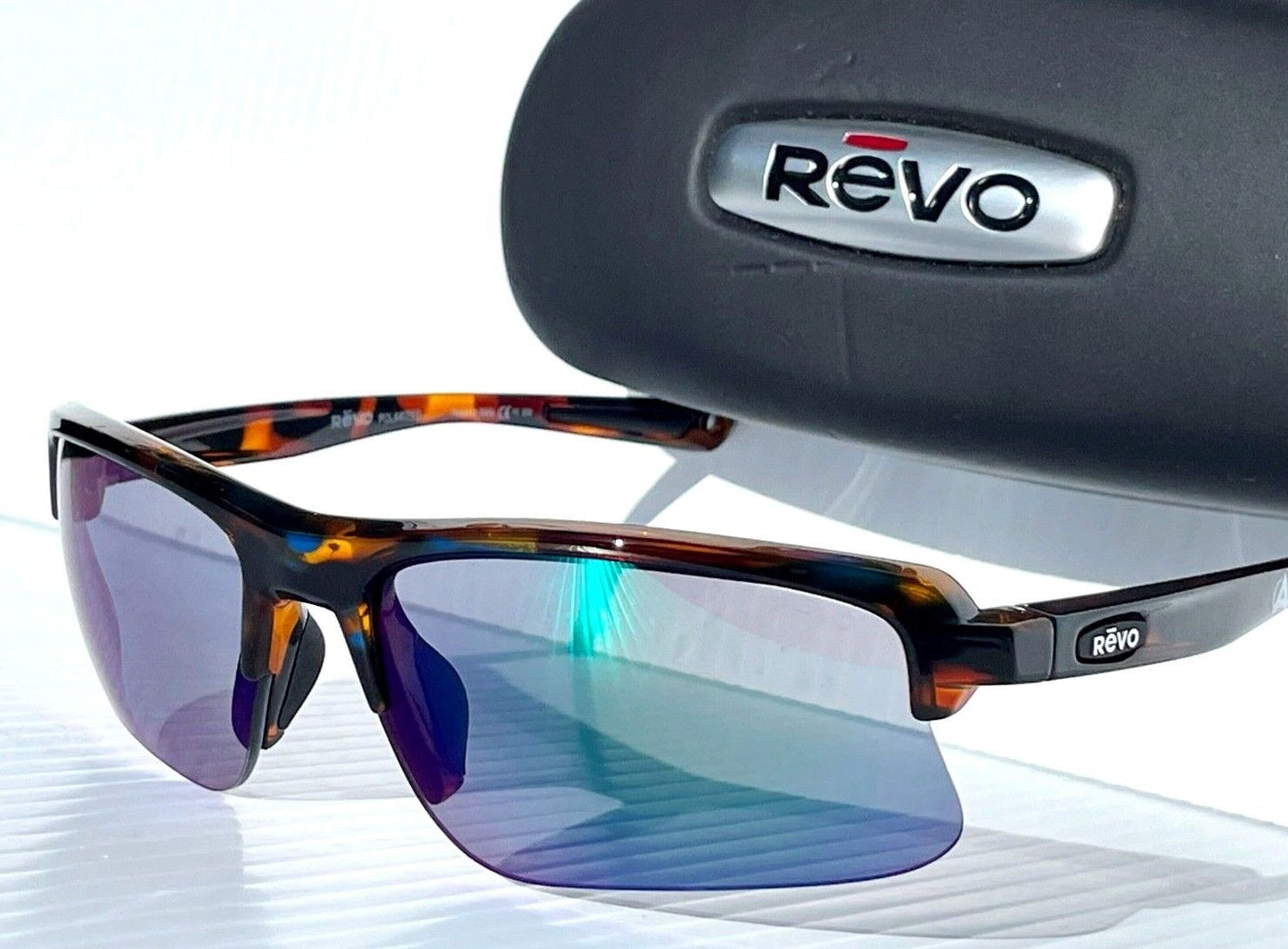 REVO ANNIKA 2 Blue Tortoise POLARIZED Evergreen Lens Sunglass RE 1203 22 GNP