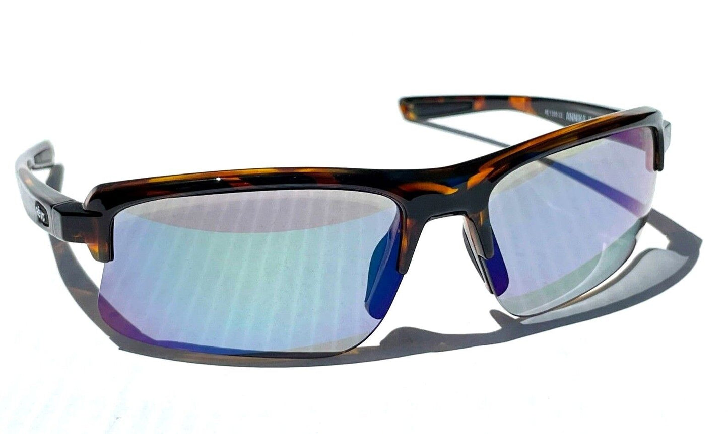 REVO ANNIKA 2 Blue Tortoise POLARIZED Evergreen Lens Sunglass RE 1203 22 GNP