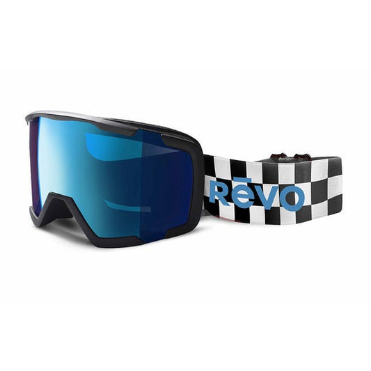 Revo GOGGLES Outback No. 12 Shiny Black POLARIZED Photochromic Blue Water Lens