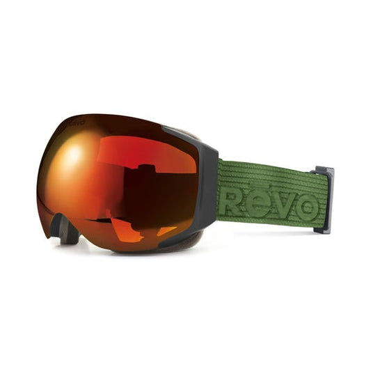 Revo GOGGLES Carver No. 8 Shiny Black POLARIZED Photochromic Solar Orange Lens