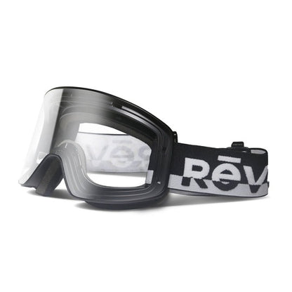 NEW Revo GOGGLES Piste No. 3 Matte Black Frame Anti-fog Clear High tech Ski Lens