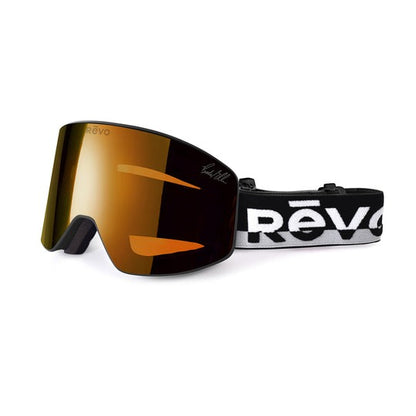 Revo GOGGLES Piste No. 3 Metallic Black POLARIZED Photochromic Solar Orange