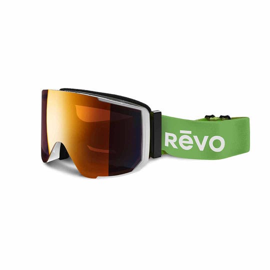 Revo GOGGLES Ripper No. 10 Matte White POLARIZED Photochromic Solar Orange Lens