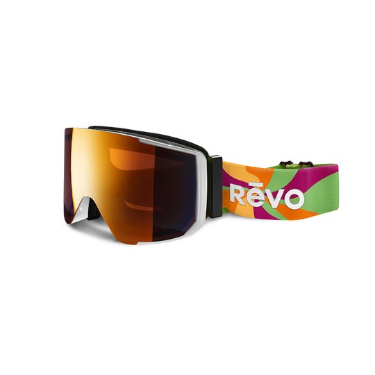 Revo GOGGLES Ripper No. 10 Matte White POLARIZED Photochromic Solar Orange Lens