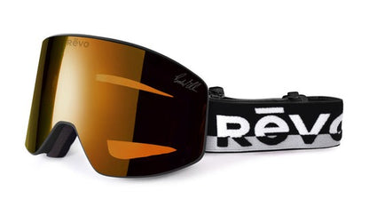 Revo GOGGLES Piste No. 3 Metallic Black POLARIZED Photochromic Solar Orange