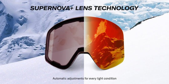 Revo GOGGLES Piste No. 3 Metallic Black POLARIZED Photochromic Solar Orange