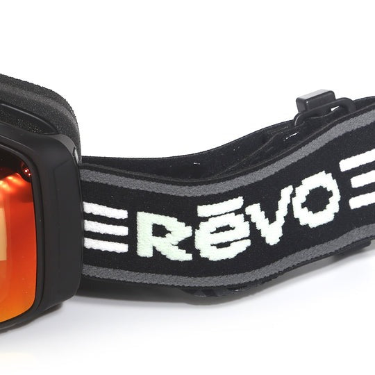 Revo GOGGLES Snowbird No. 13 Matte Black POLARIZED Photochromic Solar Orange Lens