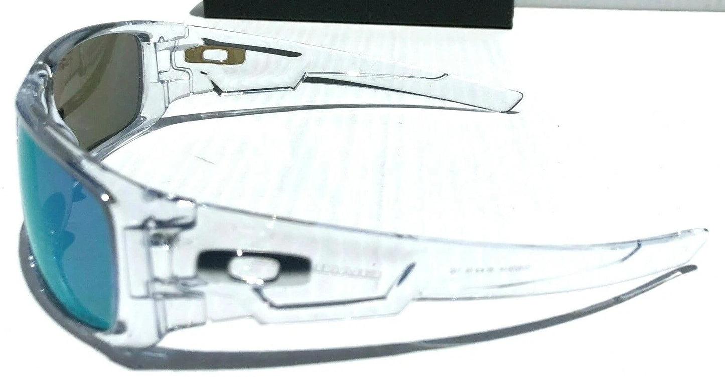 Oakley CRANKSHAFT Shiny Clear Frame POLARIZED Galaxy Jade Mirror Lens Sunglass 9239-04- Two-Lens Bundle!