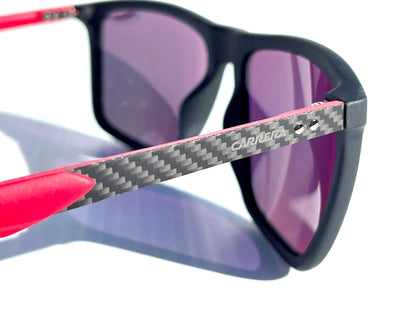 CARRERA Matte Black Red SPORT Ruby Lens Sunglass 8032/S 0003