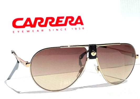 CARRERA Polished Gold Havana Frame Brown Gradient Lens Sunglass 1033/S 06J