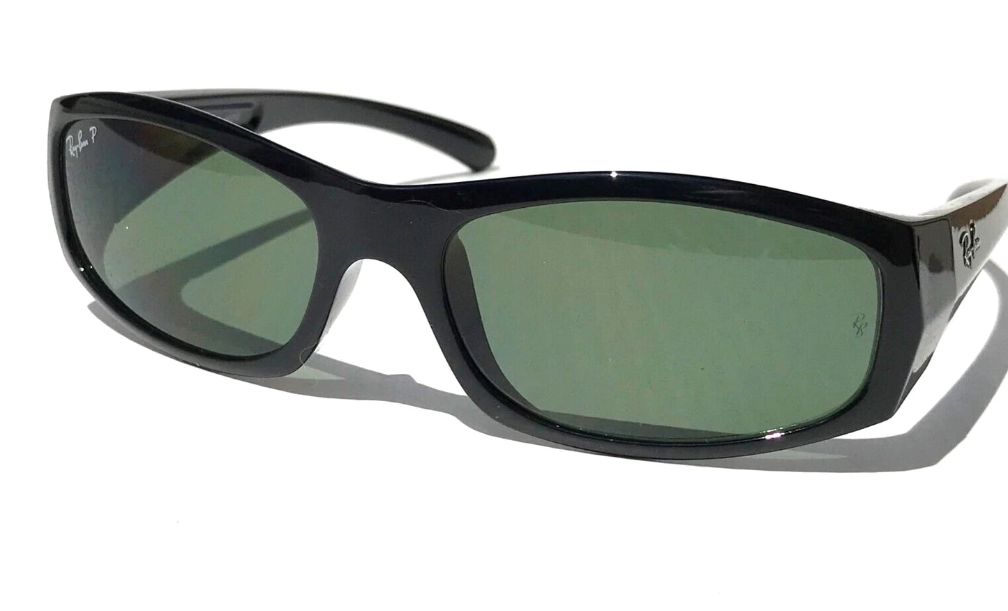 RAY BAN Shiny Black Frame POLARIZED Green Lens Sunglass RB4093 601/9A