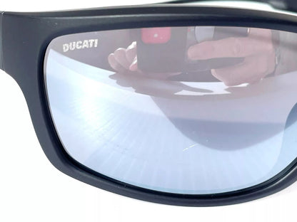 Carrera DUCATI CARDUC Shiny Black Frame Grey Mirror Lens Sunglass 002/S 08AT4