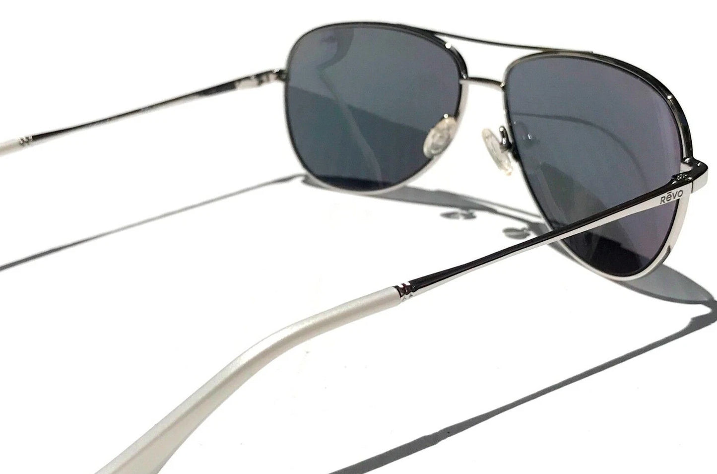 REVO RELAY Shiny Chrome Aviator POLARIZED Chrome Lens Sunglass RE 1014 03 ST