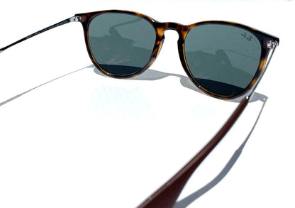 Ray Ban ERIKA Tortoise Frame Dark Green Grey Lens Sunglass RB 4171 710/71