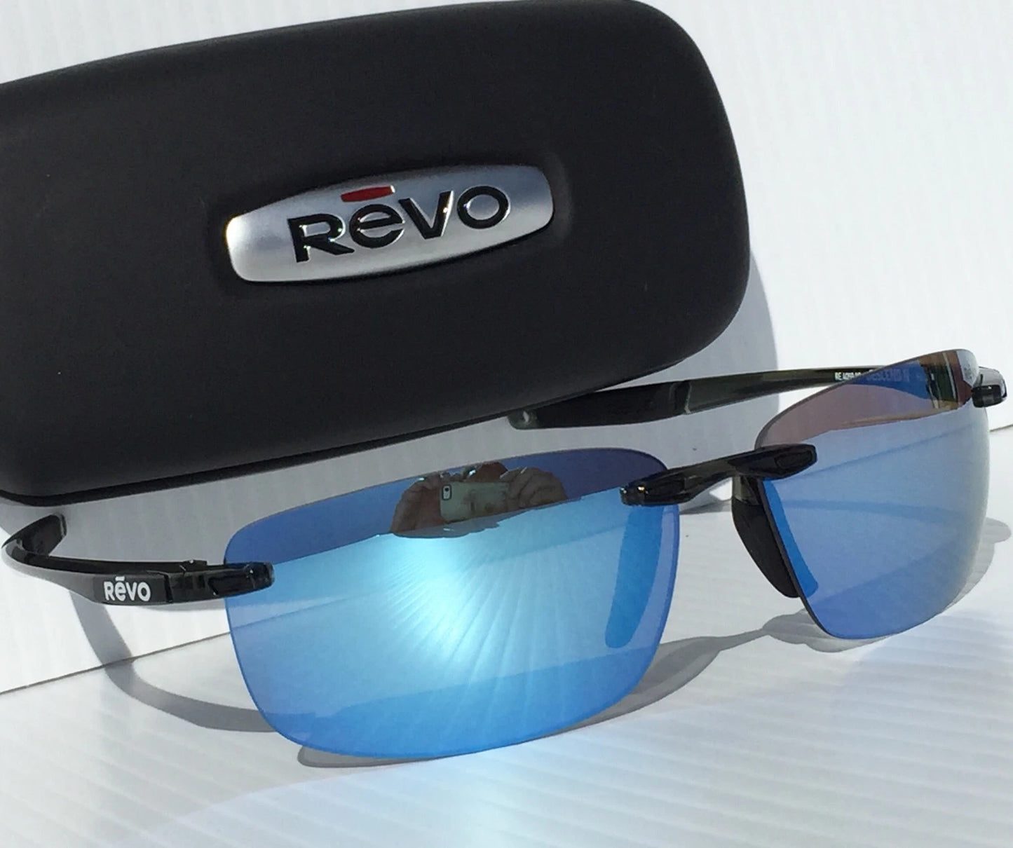 REVO DESCEND N Black POLARIZED Blue Lens Sunglass RE 4059 01 BL