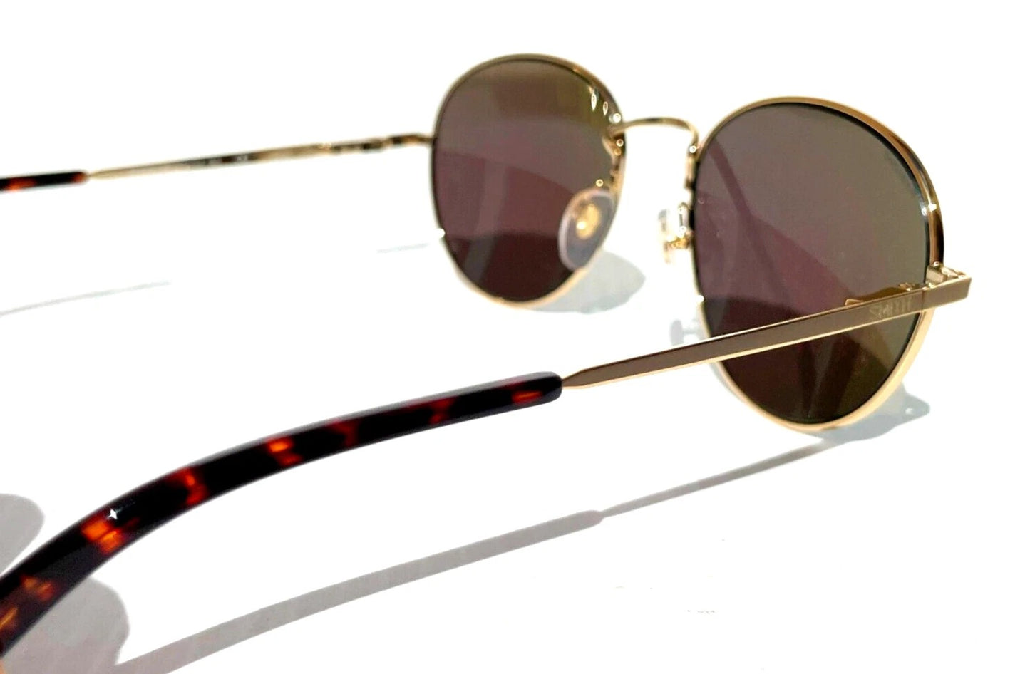 Smith Optics PREP Shiny Gold Frame Carbonic POLARIZED Green Mirror Lens Sunglass 5Z