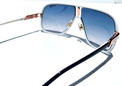 CARRERA Flaglab 11 in White Frame with Gradient Blue Lens Sunglass VK608