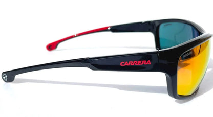 Carrera DUCATI CARDUC Shiny Black Frame Red Mirror Lens Sunglass 002/S 0A4UZ