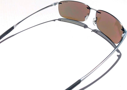 REVO DESCEND Z Metal Satin Chrome POLARIZED Blue Water Lens Sunglass RE 1170 03 BL