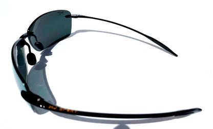 Maui Jim LIGHTHOUSE Gloss Black Frame POLARIZED Grey Lens Sunglass 423-02