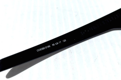 Oakley DOUBLE EDGE Matte Black Frame POLARIZED Galaxy Blue Lens Sunglass oo9380
