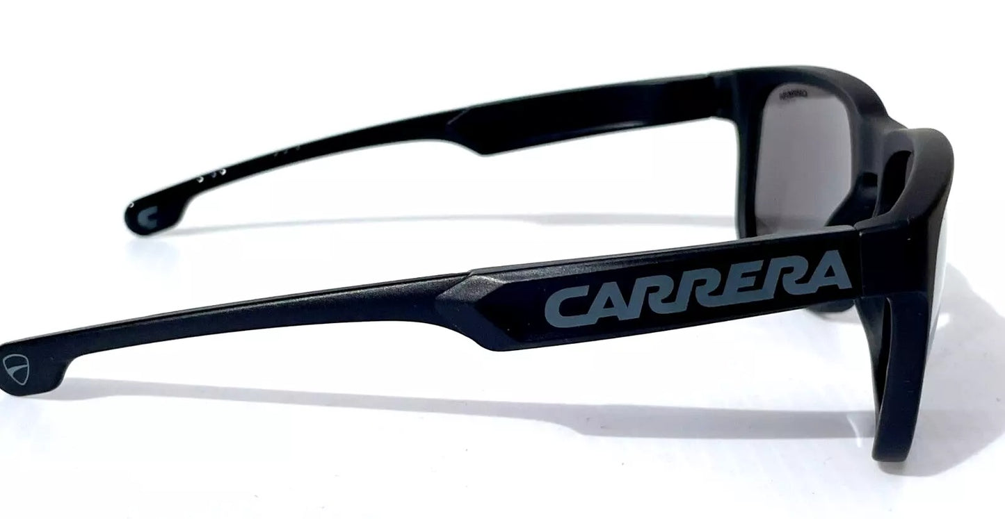 Carrera DUCATI CARDUC Shiny Black Frame Grey Mirror Lens Sunglass 001/S 08ATA