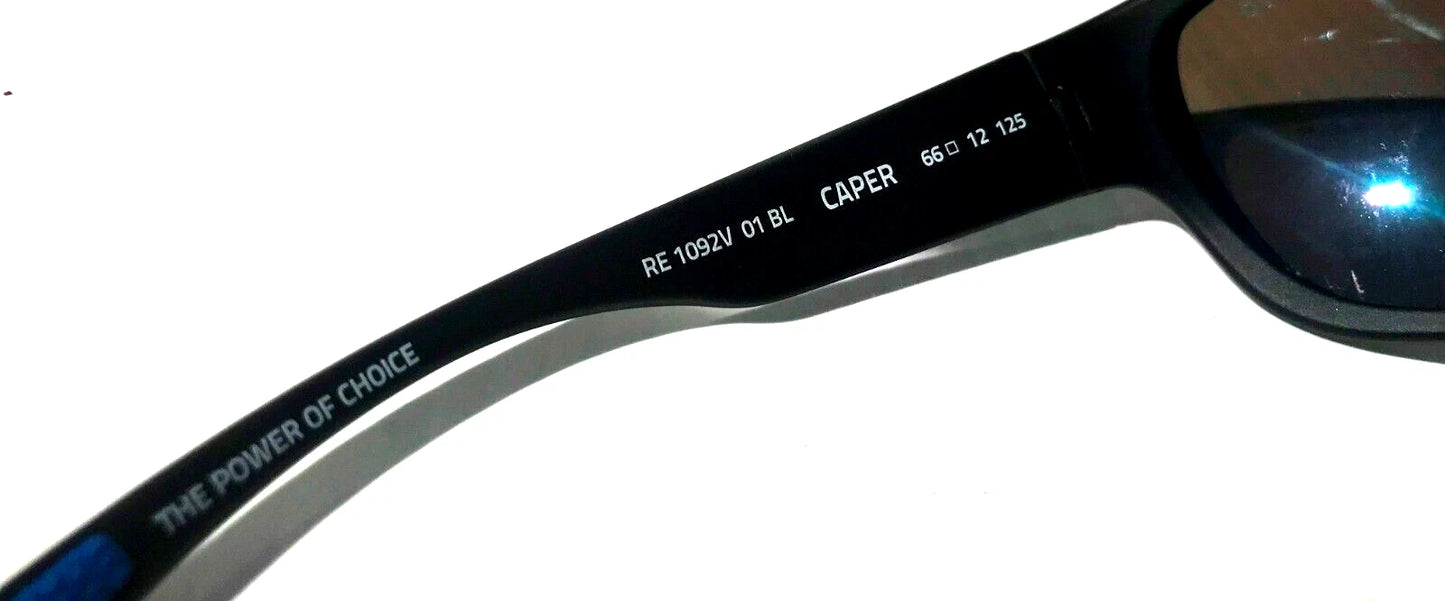 REVO CAPER VOLITION Black POLARIZED Blue Water Lens Sunglass RE 1092V 01 BL