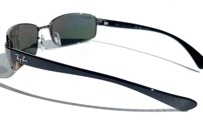 Ray Ban Gunmetal Frame with POLARIZED Dark Green Lens Sunglass RB 3364 004/58
