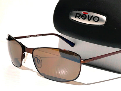 REVO DECOY Copper Frame POLARIZED Brown Tierra Golf Lens Sunglass RE 1084 02 BR