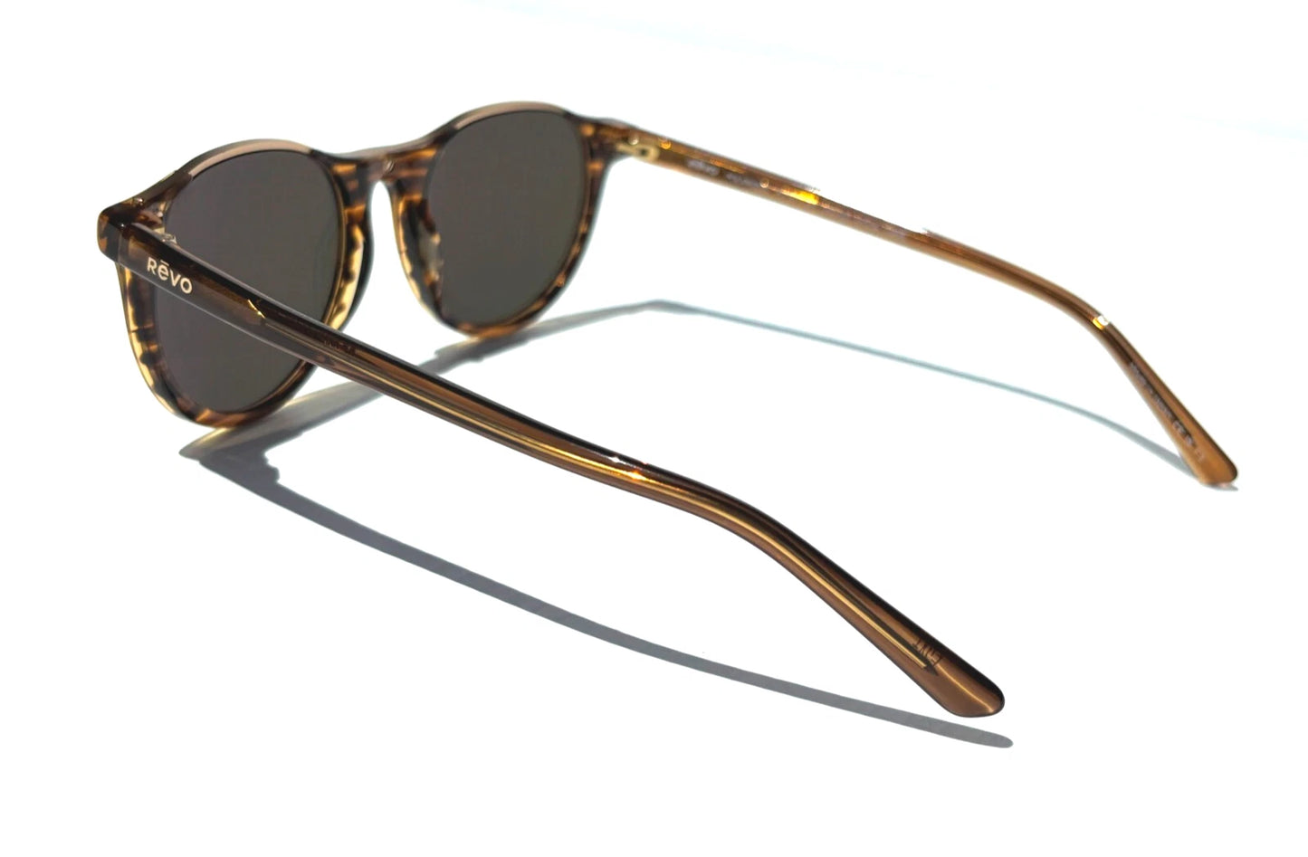REVO NOLITA Amber Horn POLARIZED Champagne Gold Lens Sunglass RE 2200 11 CH