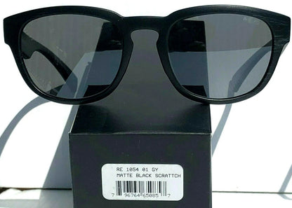 REVO ZINGER Black Scratch POLARIZED Graphite Gray Lens Sunglass RE 1054 01 GY
