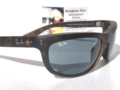 Ray Ban BALORAMA Matte Havana Frame Dark Blue Lens Sunglass RB 4089 894/56