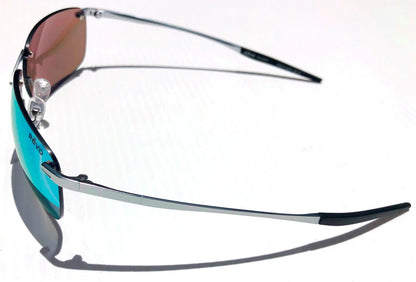 REVO DESCEND Z Metal Satin Chrome POLARIZED Blue Water Lens Sunglass RE 1170 03 BL