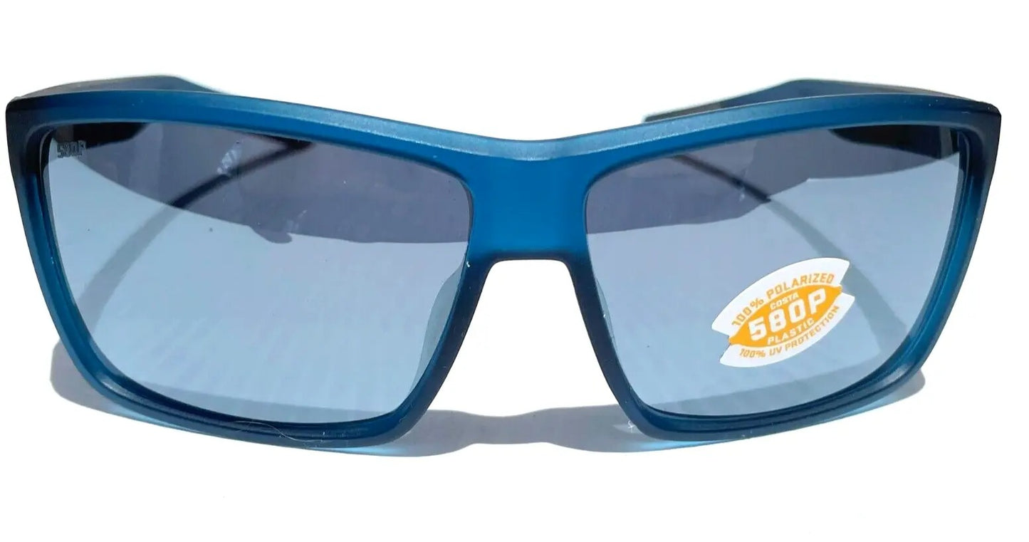 Costa Del Mar RINCONCITO Matte Atlantic Blue POLARIZED Grey Mirror 580P Lens Sunglass RIC 177