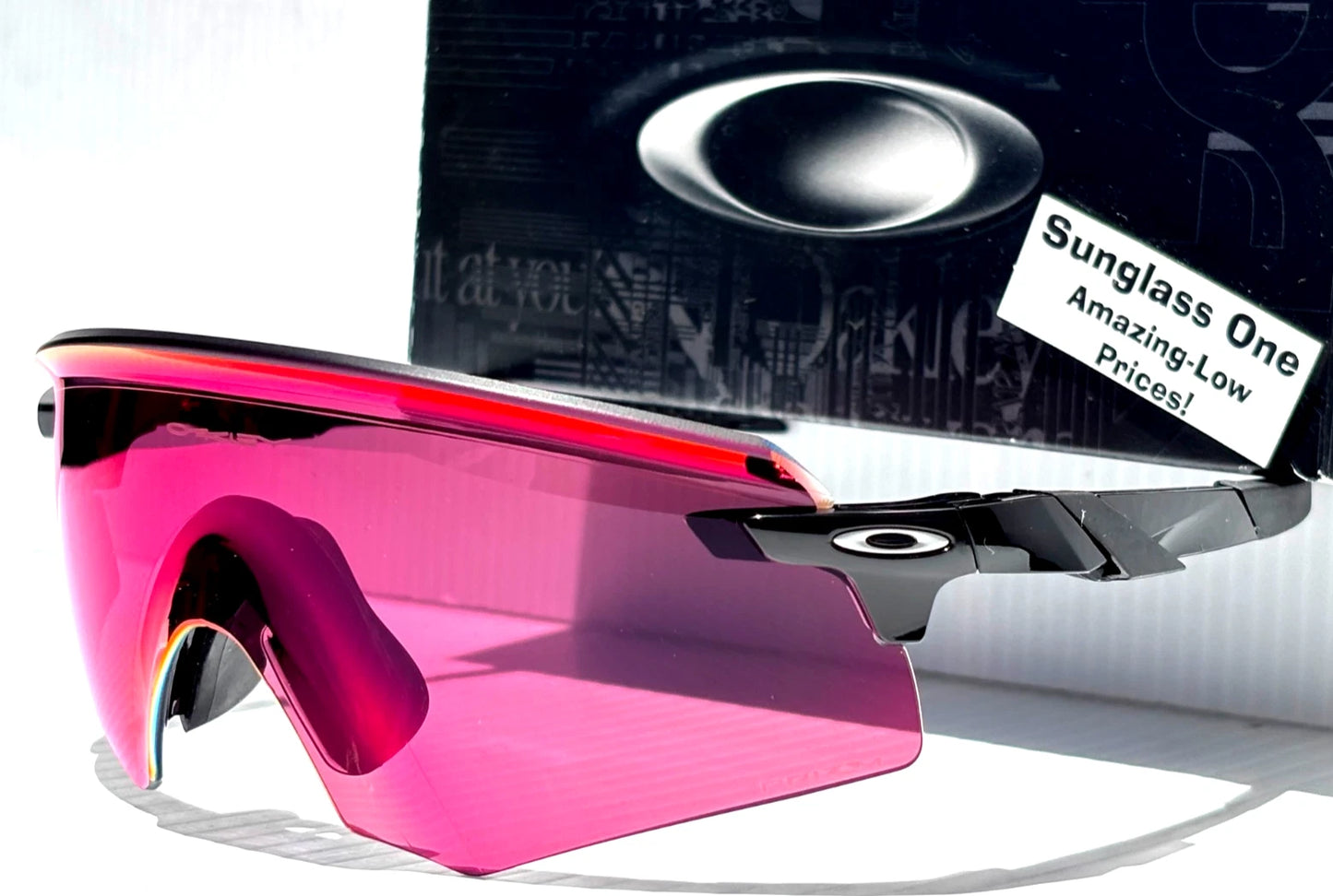 Oakley ENCODER Shiny Black Frame PRIZM Field Red Lens Sunglass oo9471-02