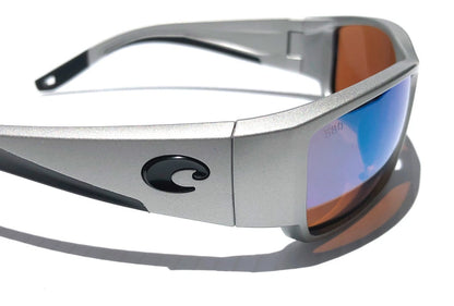 Costa CORBINA PRO Silver Metallic POLARIZED Green 580G GLASS Lens Sunglass 9109-07