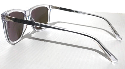 REVO COVE Shiny Crystal Clear POLARIZED Blue Lens Sunglass RE 1164N 09 BL