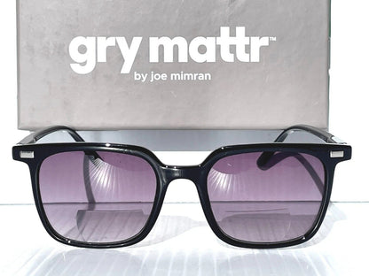 Gry Mattr DESIGNER SUN READERS CLEVER Shiny Black Bifocal Sunglass