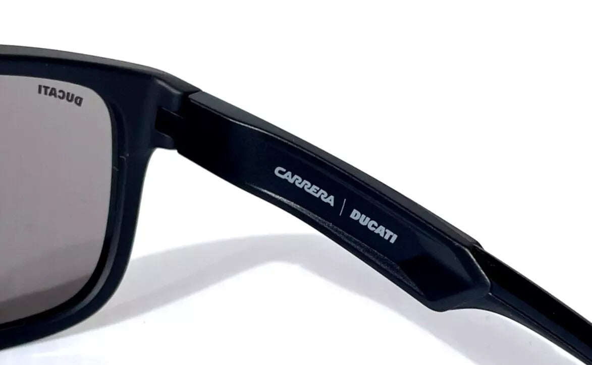 Carrera DUCATI CARDUC Shiny Black Frame Grey Mirror Lens Sunglass 001/S 08ATA