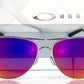 Oakley CAVEAT in Silver Frame with POLARIZED Galaxy Magenta Lens Sunglasses oo4054 - Two-Lens Bundle!