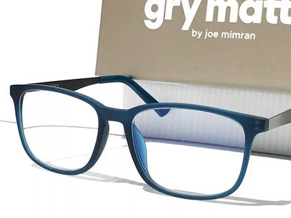 Gry Mattr DESIGNER READERS Slate Blue Frame WITTY Blue Light Blocking Eyewear