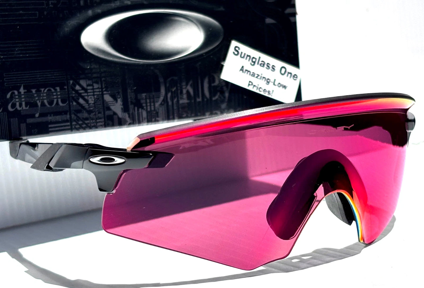 Oakley ENCODER Shiny Black Frame PRIZM Field Red Lens Sunglass oo9471-02