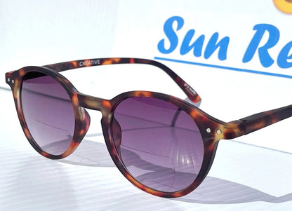Gry Mattr DESIGNER SUN READERS CREATIVE Matte Tokyo Tortoise Bifocal Sunglass