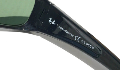 RAY BAN Shiny Black Frame POLARIZED Green Lens Sunglass RB4093 601/9A