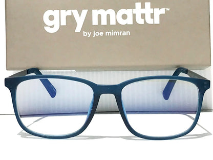 Gry Mattr DESIGNER READERS Slate Blue Frame WITTY Blue Light Blocking Eyewear