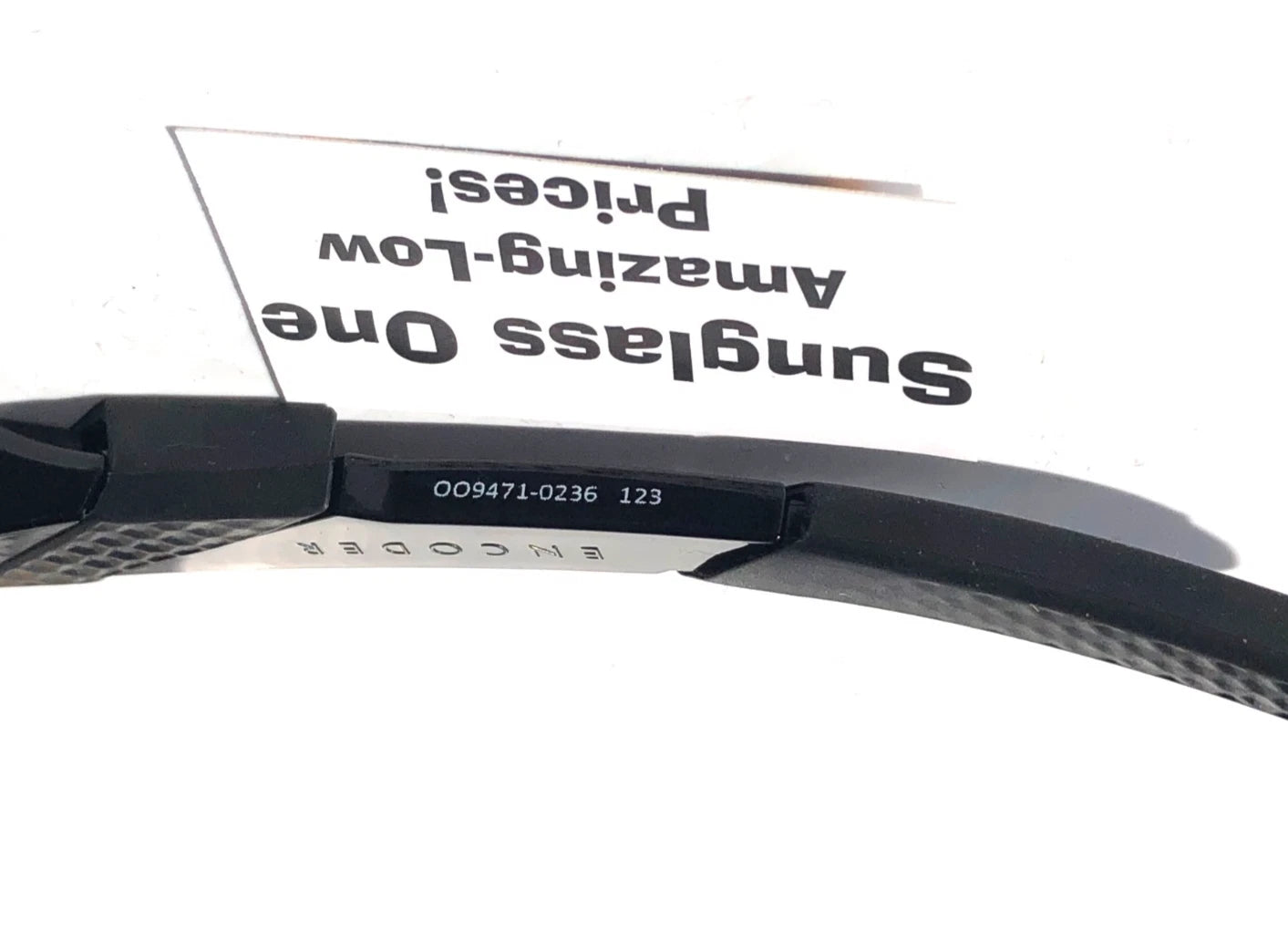 Oakley ENCODER Shiny Black Frame PRIZM Field Red Lens Sunglass oo9471-02